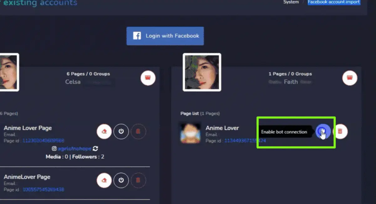 How to Import FB Account & Create a Flow with Visual Flow Builder 11