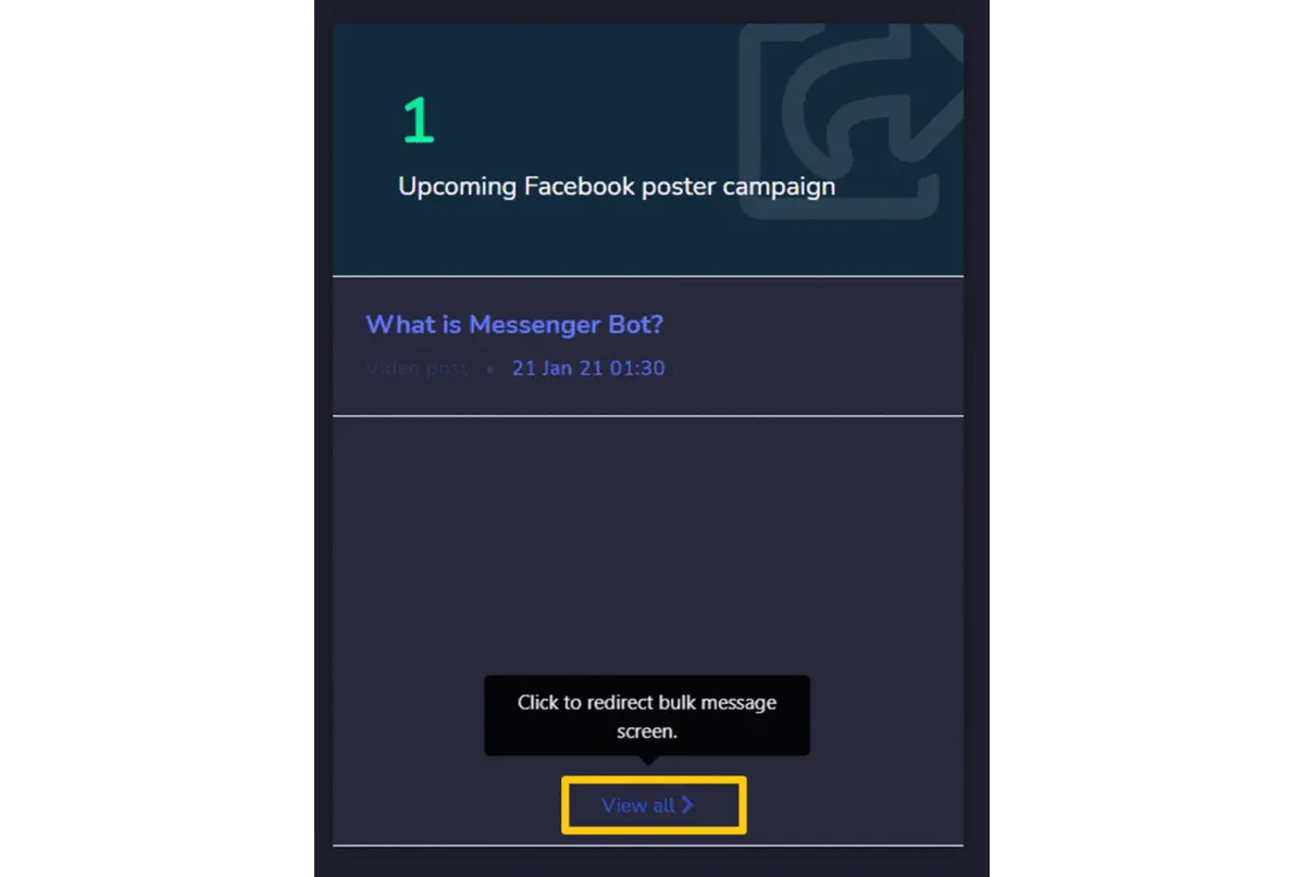 Messenger Bot - Dashboard 12