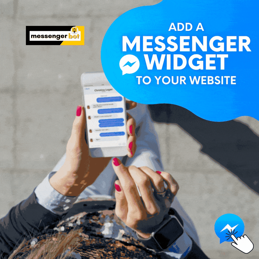 Add a Messenger widget to your website with Messenger Bot Store example Instagram or Facebook