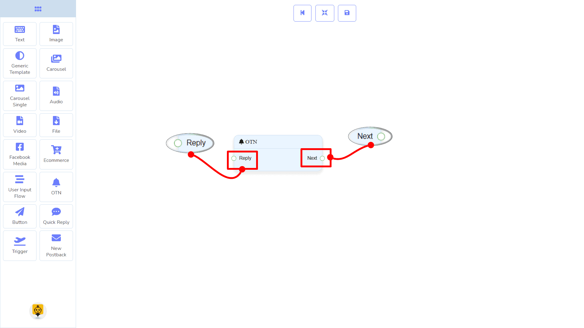 Bot Messenger - Constructeur de Flux Visuel 86
