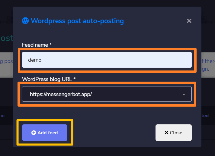 3.ShareWordpressBlogPost How To Share WordPress Blog Post To Social Media Automatically With Messenger Bot Add-On 3