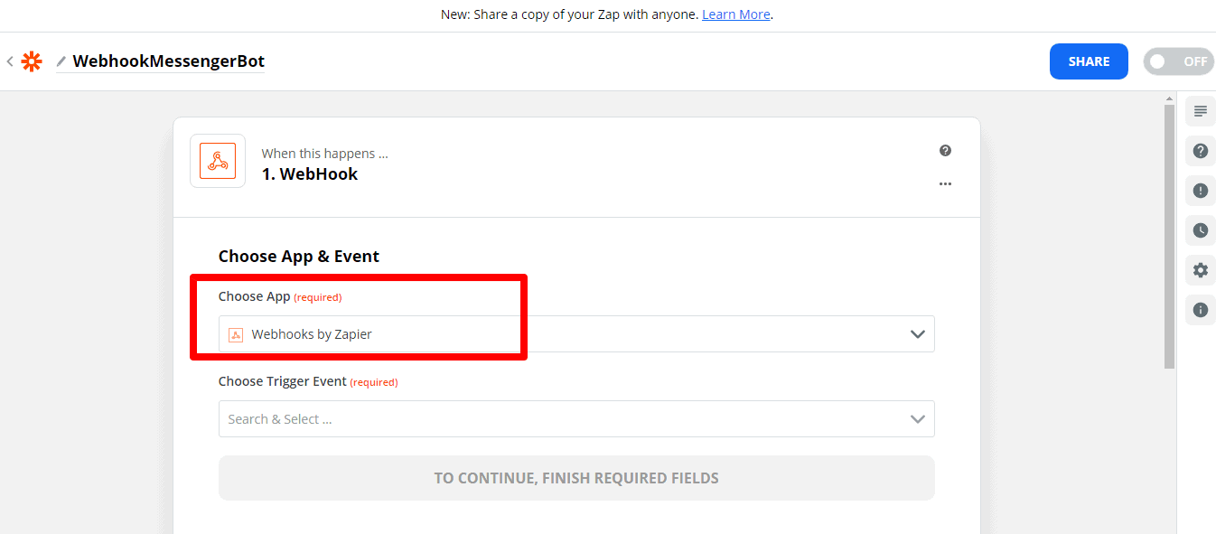 How To Integrate Zapier With Messenger Bot Using Webhook - Google Calendar 4