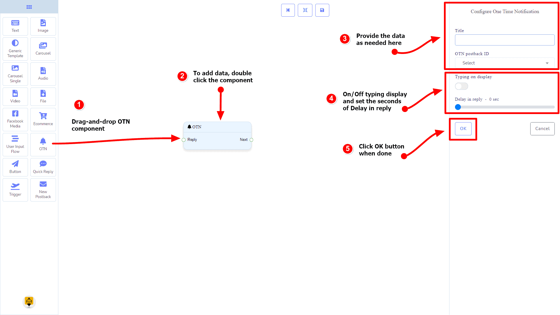 Bot Messenger - Constructeur de Flux Visuel 89