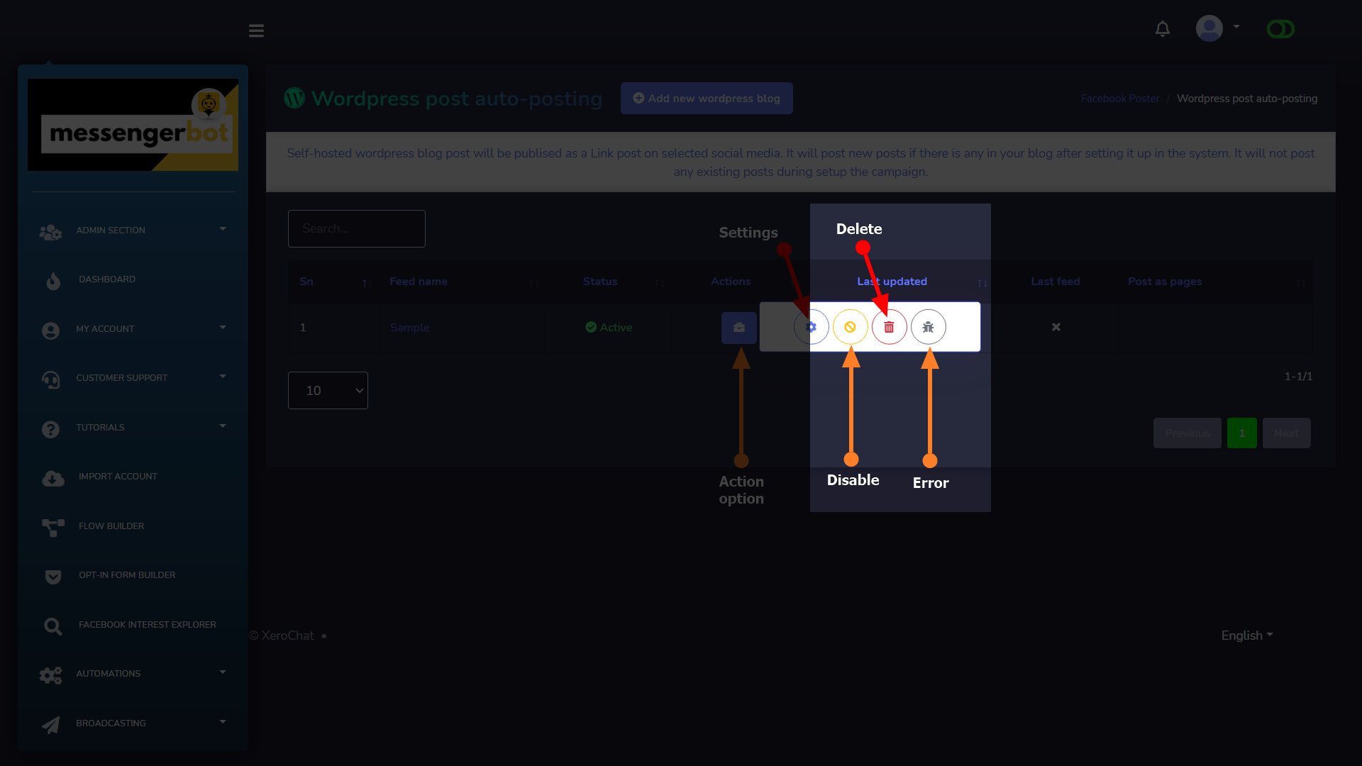 7.ShareWordpressBlogPost How To Share WordPress Blog Post To Social Media Automatically With Messenger Bot Add-On 7