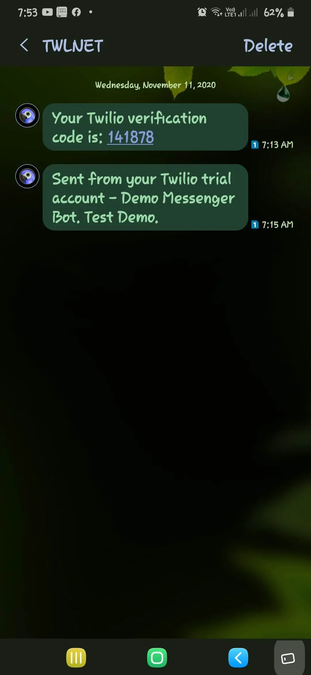 Messenger Bot SMS Gateway Integration with Twilio 5