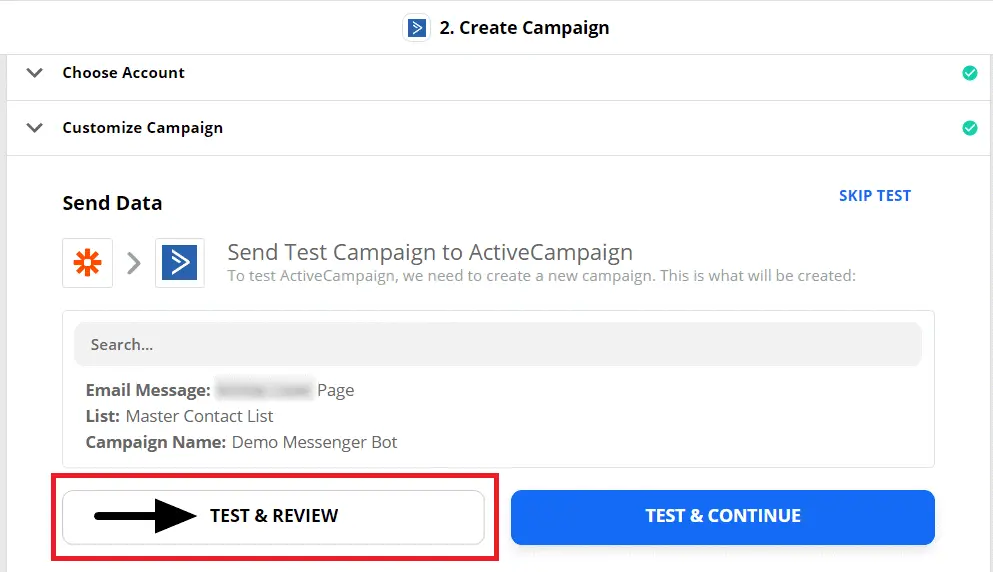 How To Integrate Zapier With Messenger Bot Using Webhook - ActiveCampaign 20
