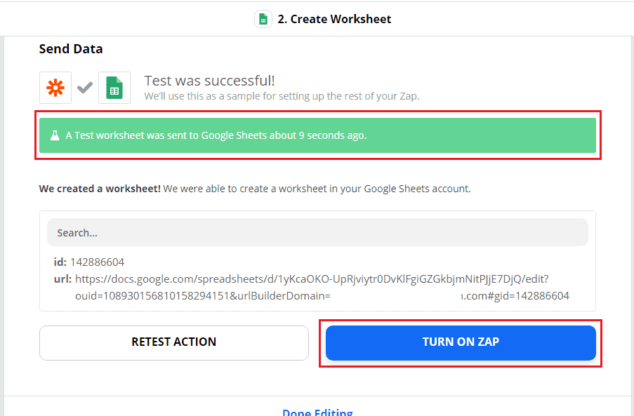 How To Integrate Zapier With Messenger Bot Using Webhook - Google Sheets 23