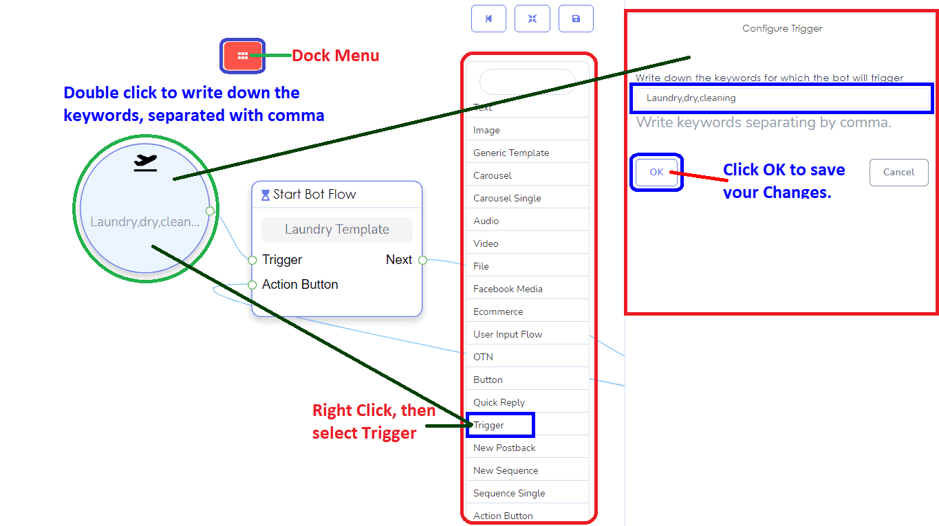 How to Import FB Account & Create a Flow with Visual Flow Builder 35