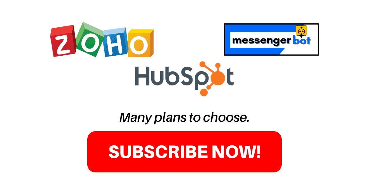 Marketing automation,Zoho vs Hubspot vs Messenger Bot, which is the better CRM software, CRM software, Zoho CRM vs Hubspot CRM, Comparisons between Zoho and Hubspot