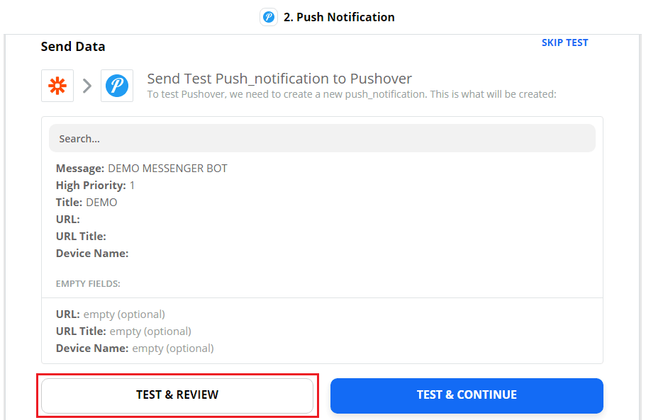 How To Integrate Zapier With Messenger Bot Using Webhook - Pushover 20