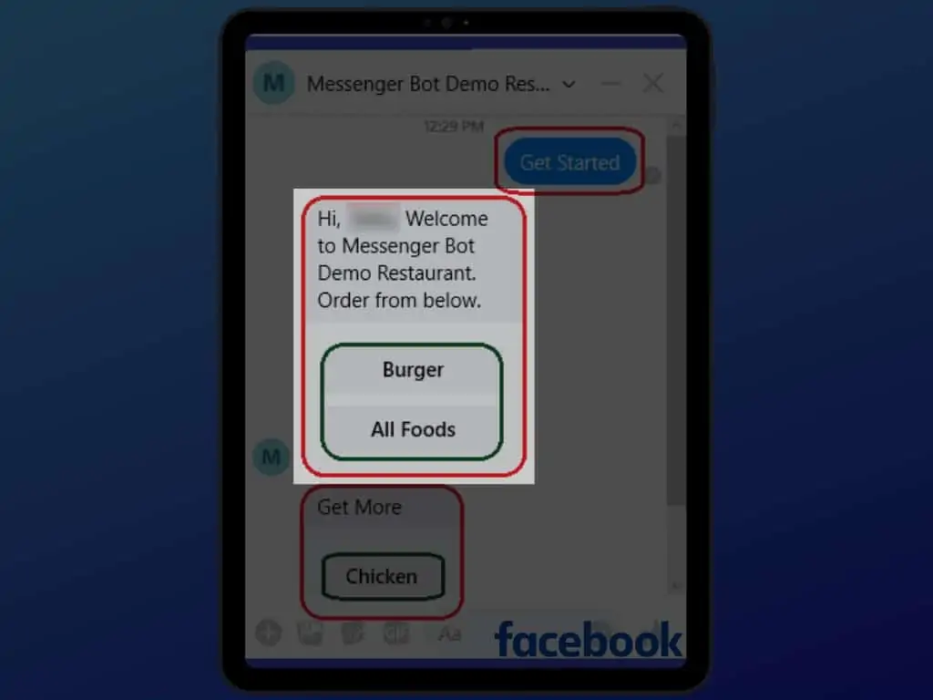 Messenger Bot Food Ordering Through Facebook Messenger 27