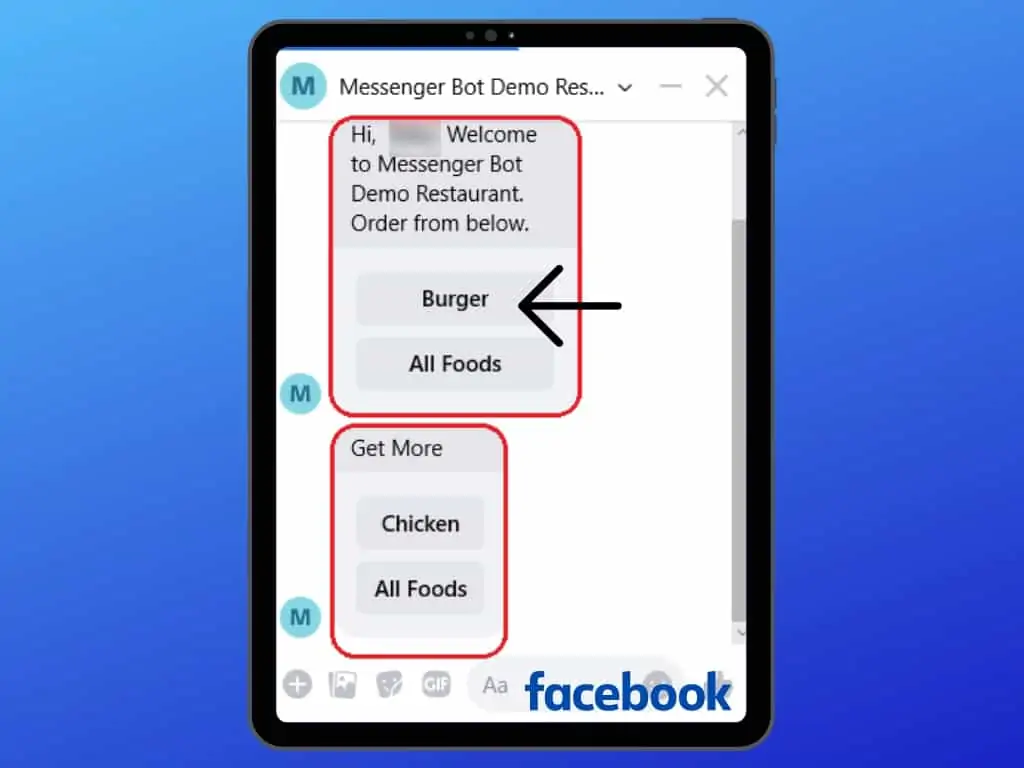 Messenger Bot Food Ordering Through Facebook Messenger 28