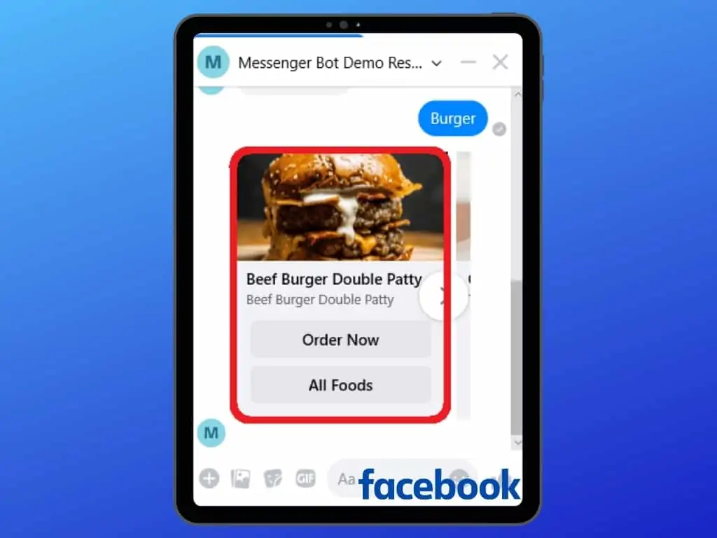 Messenger Bot Food Ordering Through Facebook Messenger 29