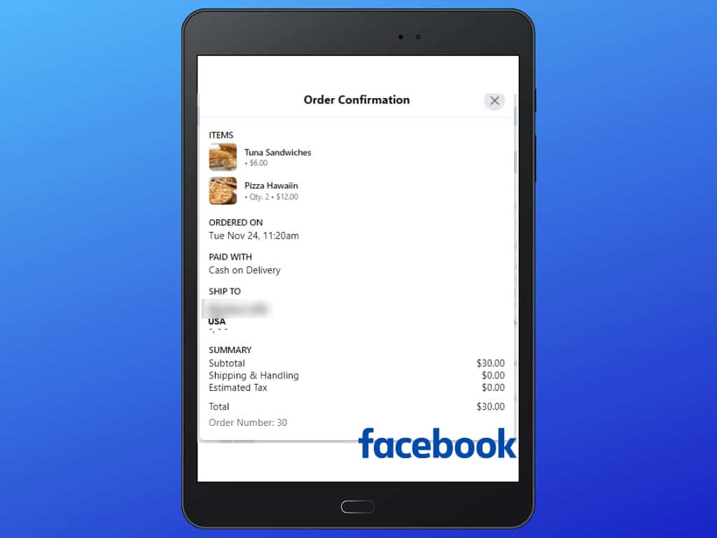 Messenger Bot Food Ordering Through Facebook Messenger 34