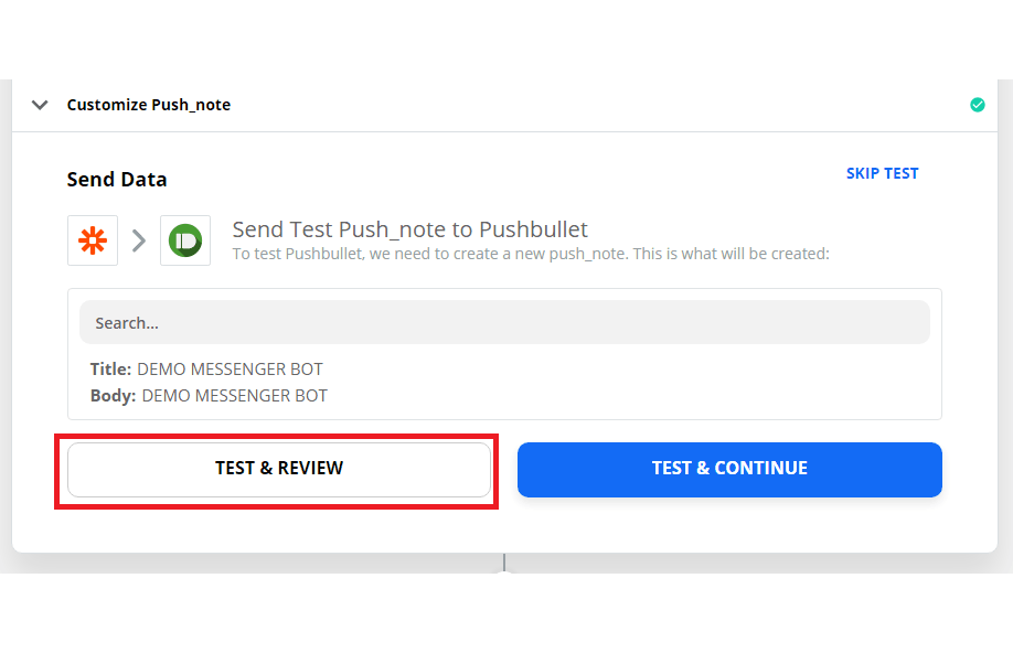 How To Integrate Zapier With Messenger Bot Using Webhook - Pushbullet 20