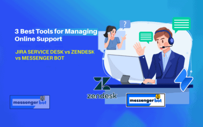 3 Best Tools for Managing Online Support: Jira service desk vs Zendesk vs Messenger Bot