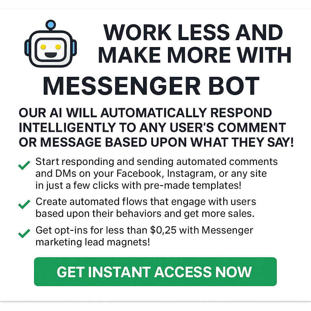 Inscrição para o Teste Gratuito do Bot do Messenger