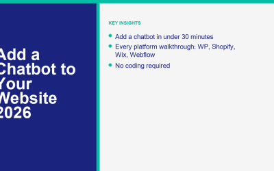 Cómo agregar un chatbot a tu sitio web en menos de 30 minutos (Guía 2026)
