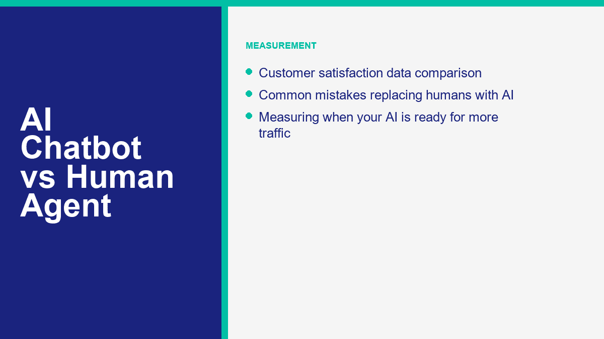 AI Chatbot vs Human Agent: The 2026 Decision Framework for Customer Service Leaders 2 AI chatbot measurement