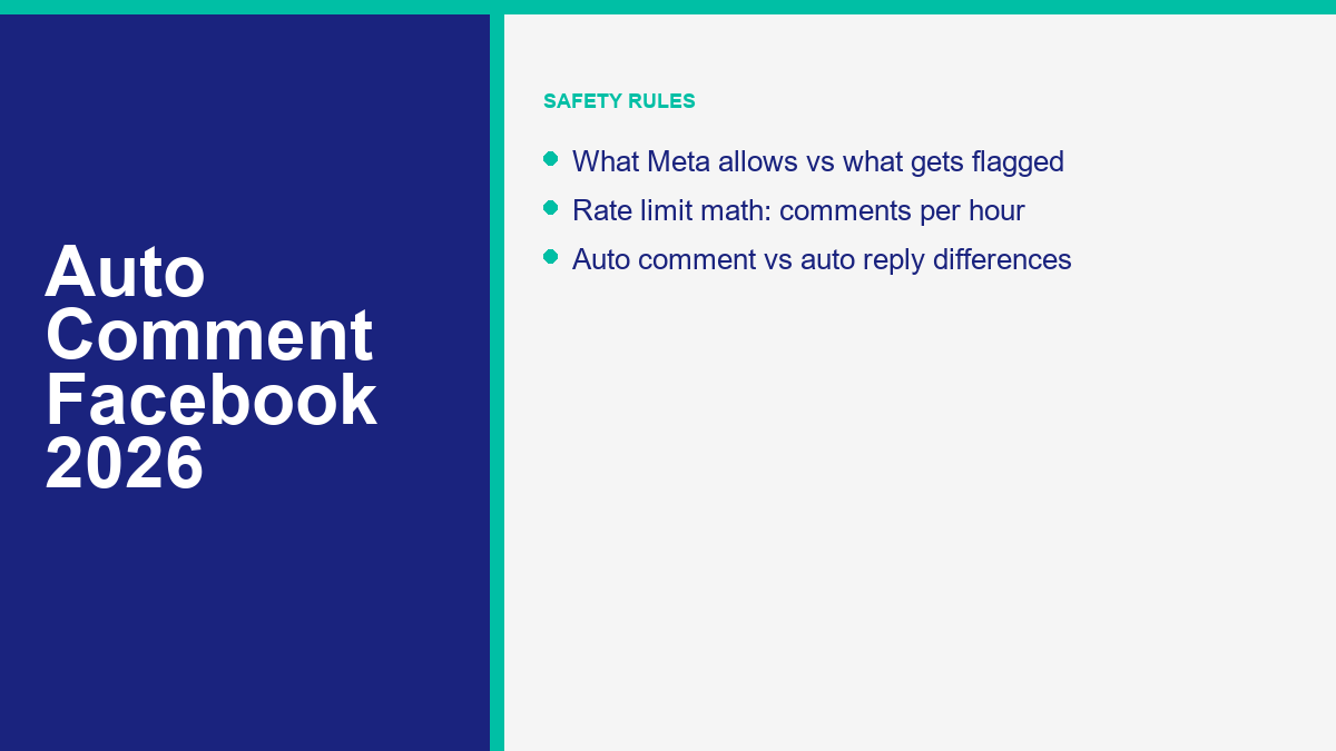 Auto Comment Facebook: The Complete 2026 Guide to Automated Engagement Without Getting Banned 1 auto comment Facebook safety