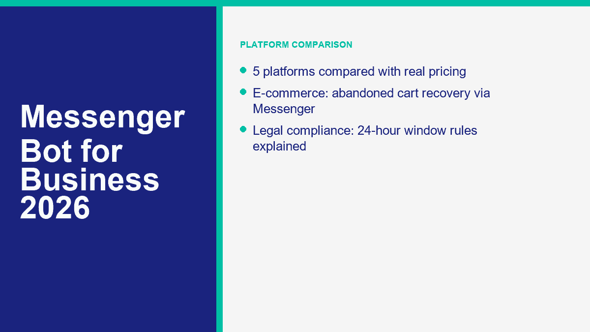 messenger bot platform comparison