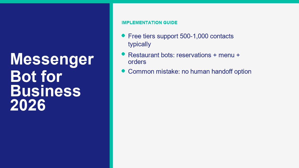 Messenger Bot For Business: The Complete Guide To Facebook Messenger ...