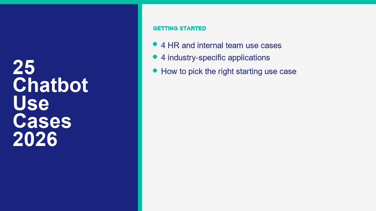 25 Chatbot Use Cases That Generate Revenue in 2026 (With Real Examples) 2 chatbot use case selection