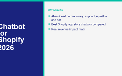 Chatbot para Shopify: Guía completa 2026 sobre automatización, recuperación de carritos abandonados y soporte