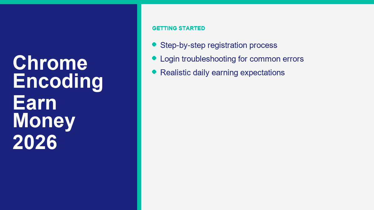 Chrome Encoding registration