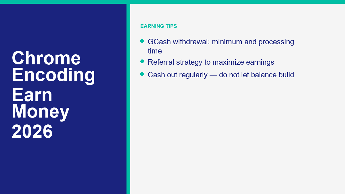 Chrome Encoding earning tips
