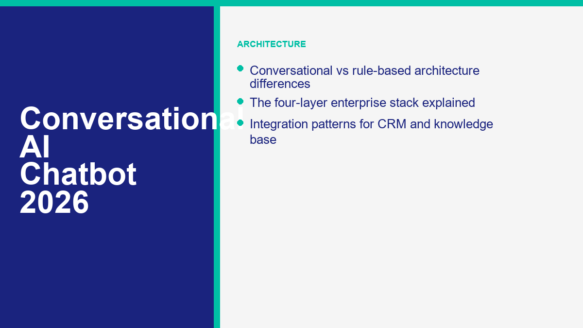 conversational AI architecture