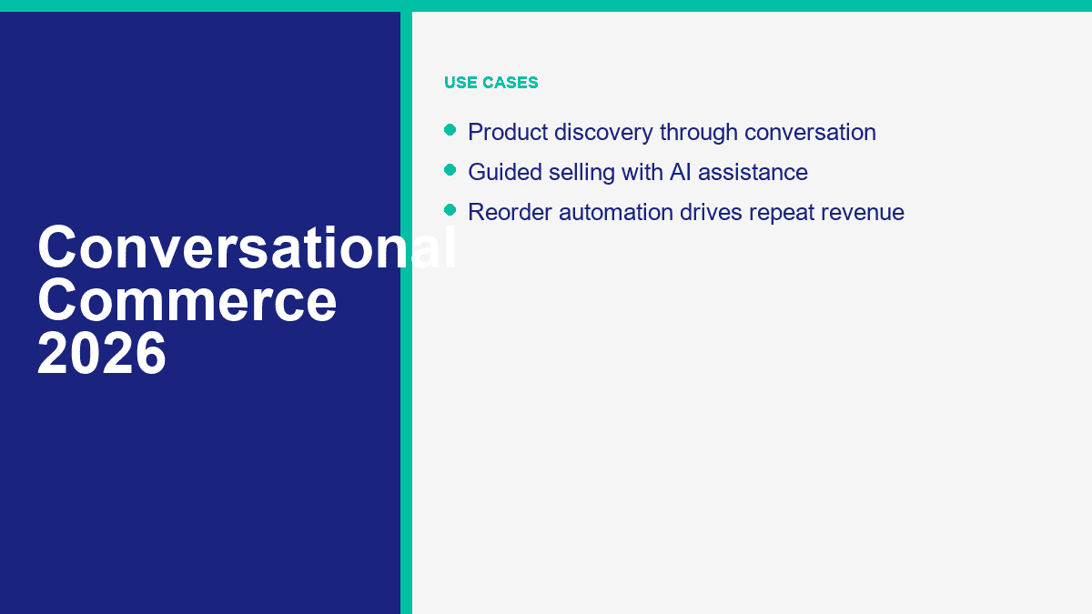 conversational commerce use cases