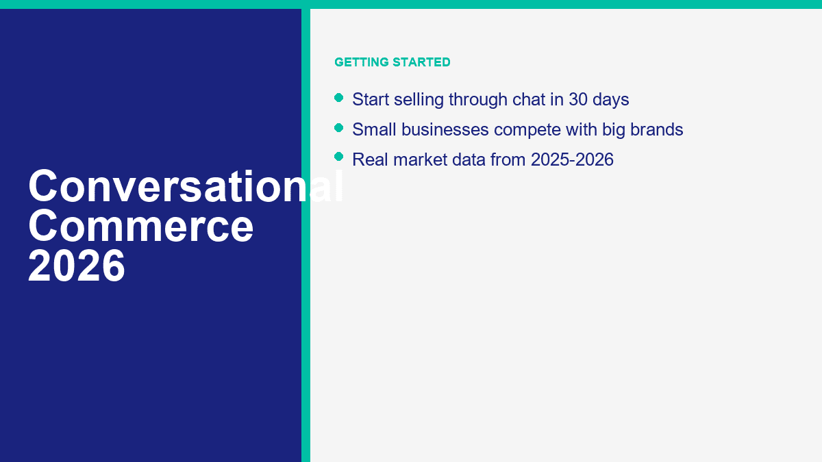 chat commerce getting started
