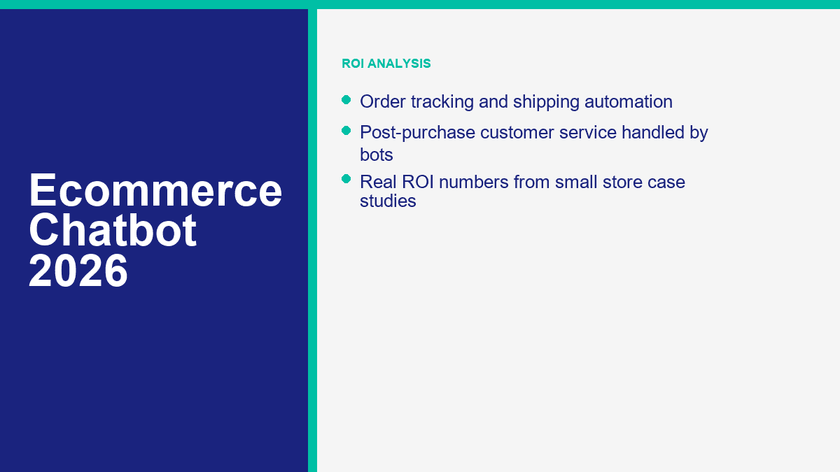 Ecommerce Chatbot: How Shopify, WooCommerce, and BigCommerce Stores Boost Revenue 30% With Automation 2 ecommerce chatbot ROI