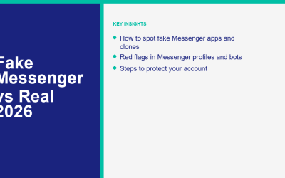 假 Messenger 與真 Messenger：如何在 2026 年識別克隆和詐騙