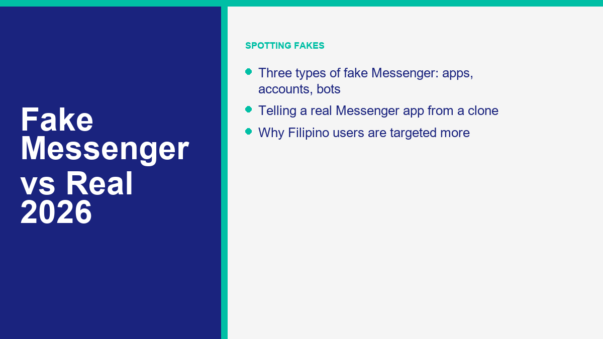 real vs fake Messenger