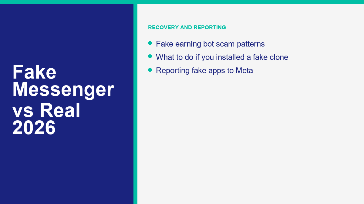 reporting fake Messenger