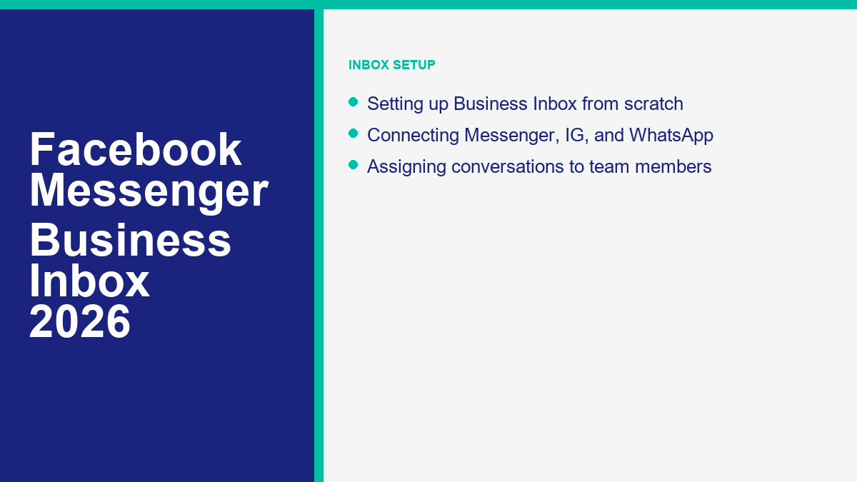 Facebook Messenger Business Inbox Guide: Complete 2026 Walkthrough 1 Business Inbox setup