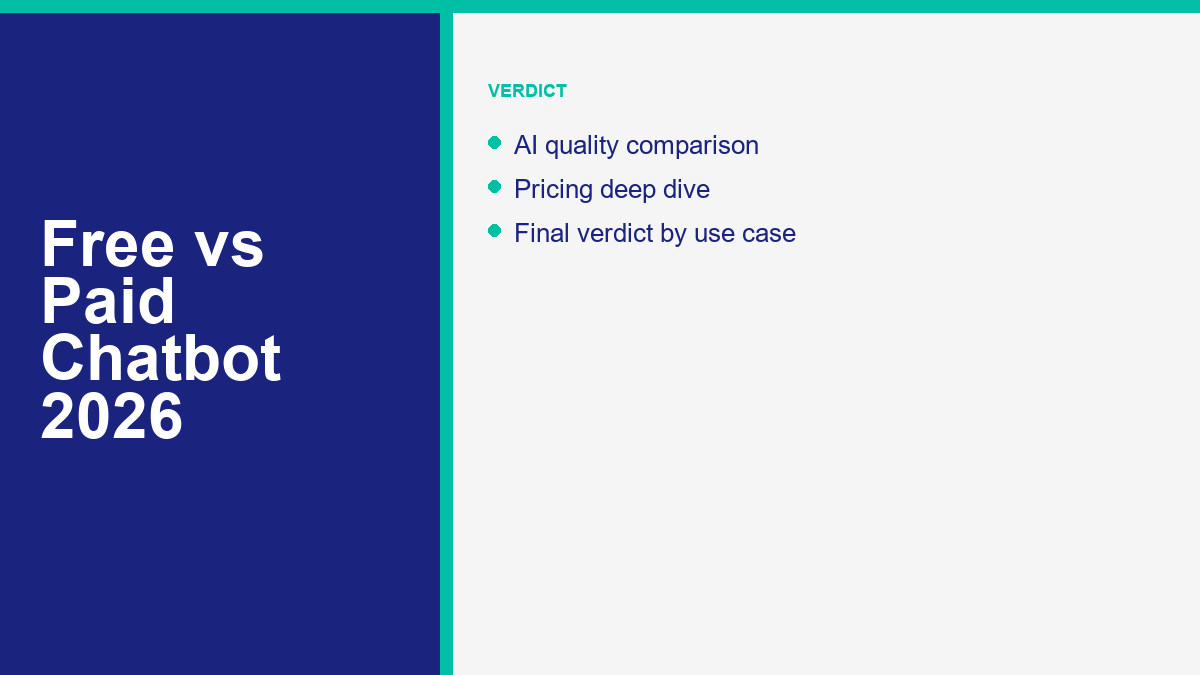 Free Chatbot vs Paid Chatbot 2026: When Upgrading Is Worth the Money 2 free-chatbot-vs-paid comparison