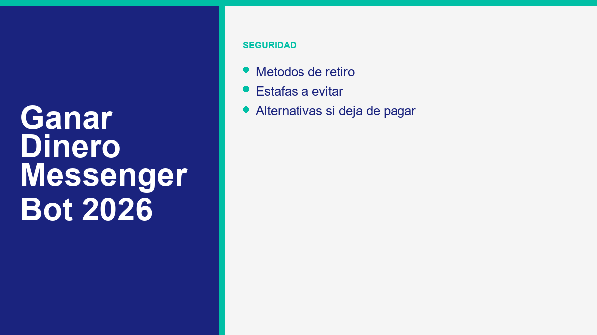 Como Ganar Dinero con Messenger Bot 2026: Guia Completa para Principiantes 2 earning bot espanol