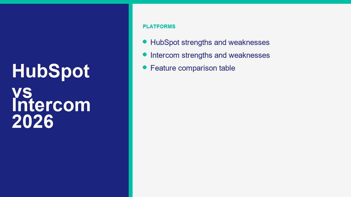 HubSpot vs Intercom