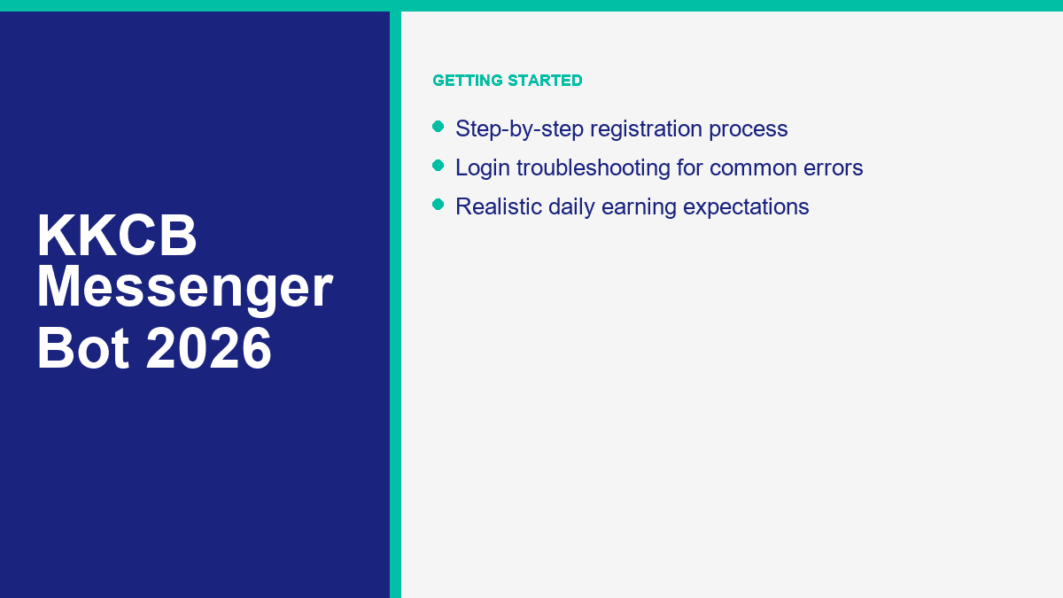 KKCB Messenger Bot 2026: Registration, Login, Earning Guide, and Is It Legit? 1 KKCB registration guide