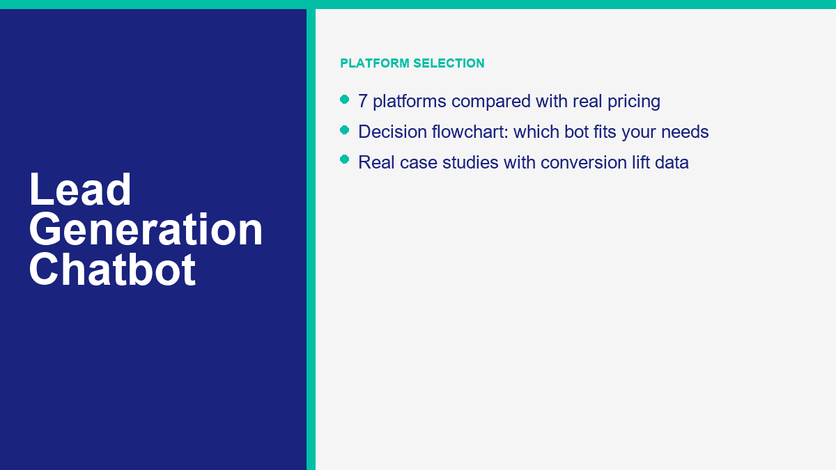 Lead Generation Chatbot: How to Capture 3x More Leads Without Adding Headcount in 2026 2 lead gen platform comparison