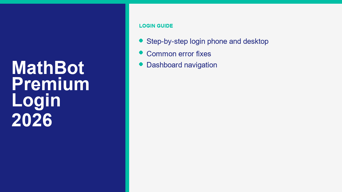 MathBot login