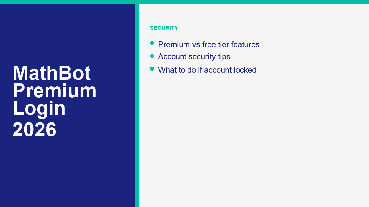 MathBot account security