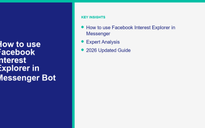 Messenger Bot Tutorials 2 How to use Facebook Interest Explorer in Messenger Bot