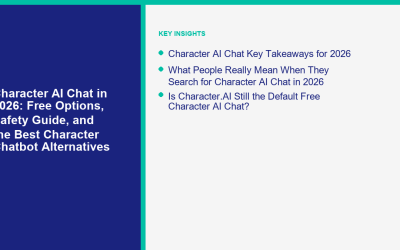 Chat AI de personnage en 2026 : Options gratuites, guide de sécurité et meilleures alternatives de chatbot de personnage
