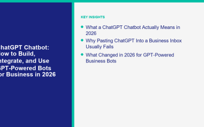 Chatbot ChatGPT : Comment construire, intégrer et utiliser des bots alimentés par GPT pour les entreprises en 2026