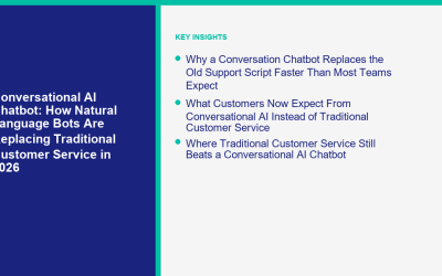 Chatbot IA conversationnel : Comment les bots en langage naturel remplacent le service client traditionnel en 2026