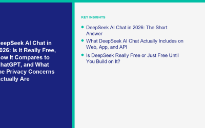 DeepSeek AI Chat en 2026 : Est-ce vraiment gratuit, comment cela se compare à ChatGPT et quelles sont réellement les préoccupations en matière de confidentialité ?